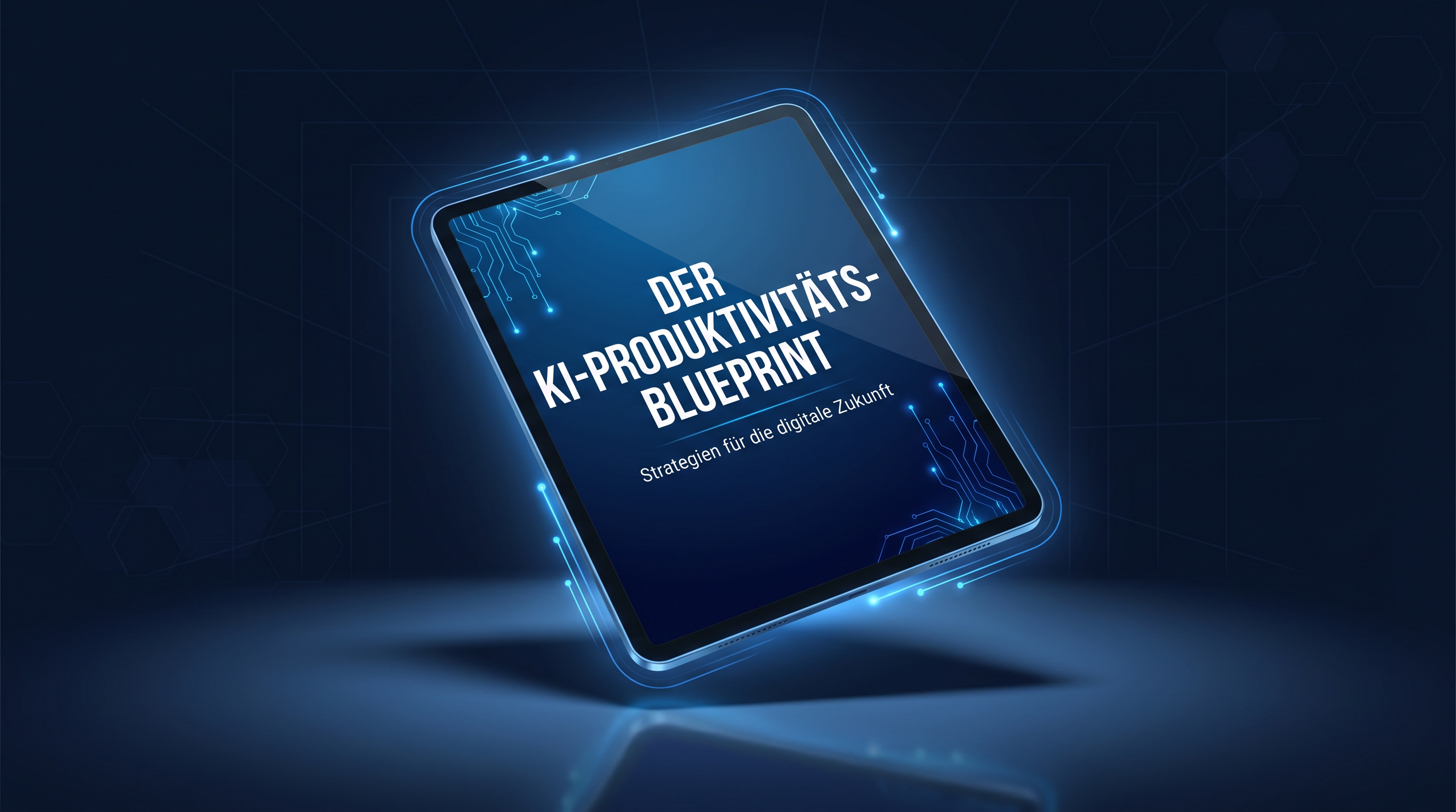 KI-Produktivitäts-Blueprint E-Book Mockup
